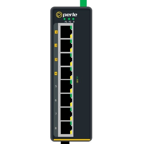 Perle Industrial Ethernet Switch with Power Over Ethernet 07011360 IDS-108FPP-DS2SC20
