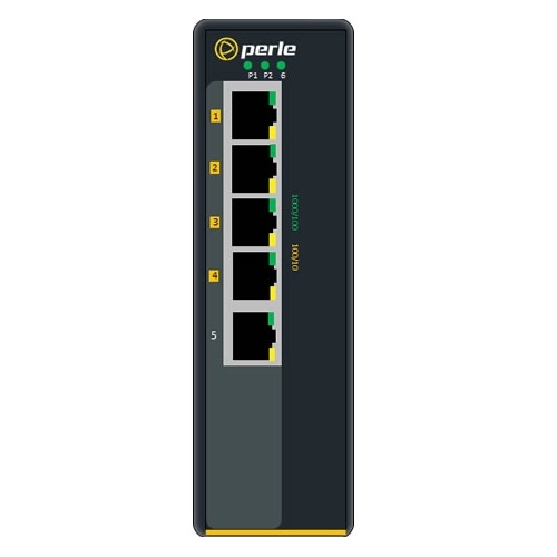 Perle Industrial Ethernet Switch with Power Over Ethernet 07011930 IDS-105GPP-M2SC05-XT