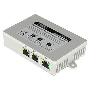 CyberData 2-Port PoE Gigabit Port Mirroring Switch 011258