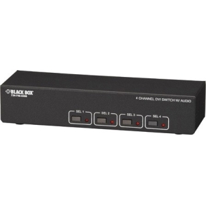 Black Box DVI Switch with Audio and Serial Control, 4-Channel AC1032A-4A