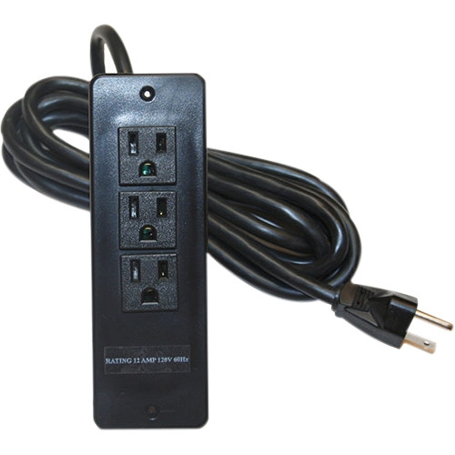 VFI Surface Mounted 3-Outlet 120V Power Bar with 10 ft. Cord SF-PB3