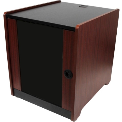 StarTech.com 12U Office Server Cabinet w/ Wood Finish and Casters RKWOODCAB12