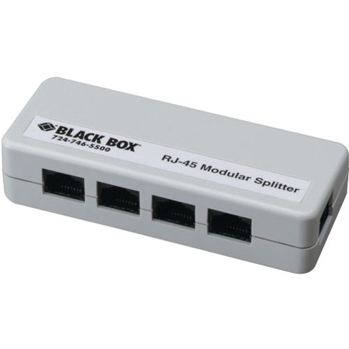 Black Box RJ-45 Modular Splitter, 5-Position, 8 x 8, Unshielded, A Pinning FM800-R2