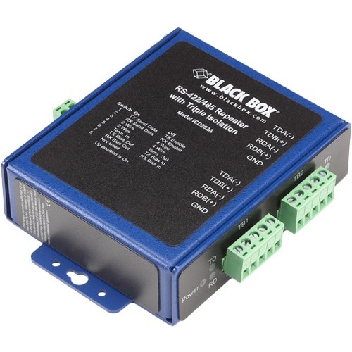 Black Box Industrial Opto-Isolated RS-422/485 Repeater ICD202A