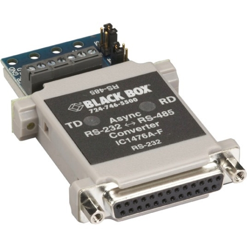 Black Box RS-232 to RS-485 Converter, DB25F to Terminal Block IC1476A-F