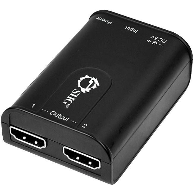 SIIG 2-Port HDMI Splitter with Audio-USB Powered CE-H21Z11-S1