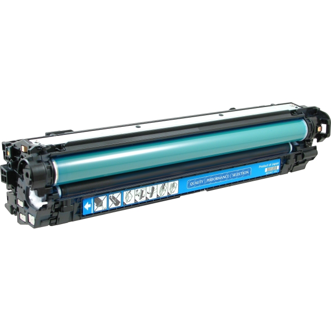 V7 Cyan Toner Cartridge, Cyan For HP Color LaserJet Enterprise CP5520, CP5525DN V75525C
