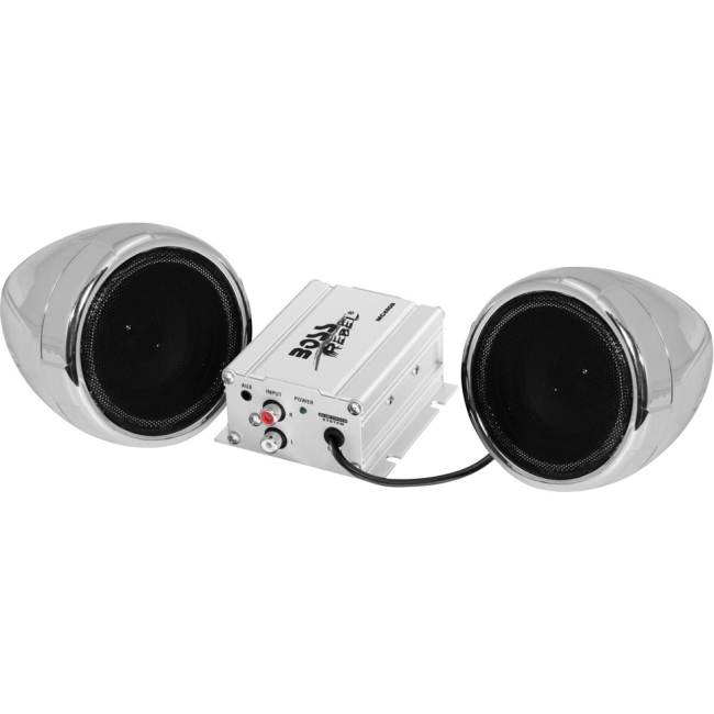 Boss Audio Chrome 600 watt Motorcycle/ATV Sound System w Bluetooth Audio Streaming MC420B