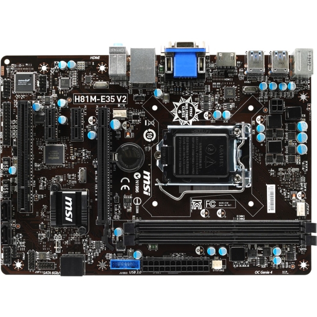 MSI Desktop Motherboard H81M-E35 V2