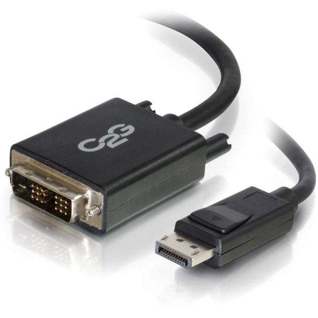 C2G 3ft DisplayPort Male to Single Link DVI-D Male Adapter Cable - Black 54328