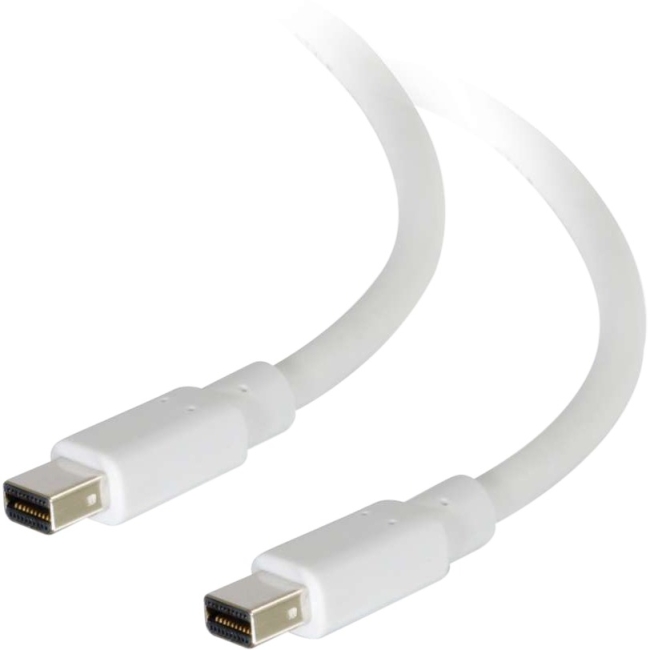 C2G 3ft Mini DisplayPort Cable M/M - White 54410