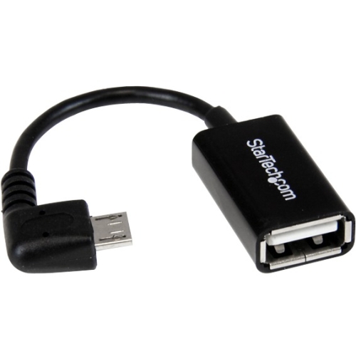 StarTech.com 5in Right Angle Micro USB to USB OTG Host Adapter M/F UUSBOTGRA