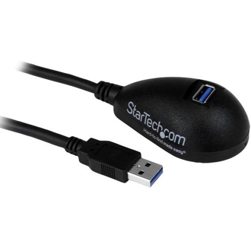 StarTech.com 5 ft Black Desktop SuperSpeed USB 3.0 Extension Cable - A to A M/F USB3SEXT5DKB