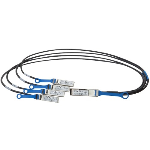 Intel Ethernet QSFP+ Breakout Cable, 3 meter X4DACBL3