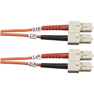 Black Box 50-Micron Multimode Value Line Patch Cable, SC-SC, 5-m (16.4-ft.) FO50-005M-SCSC