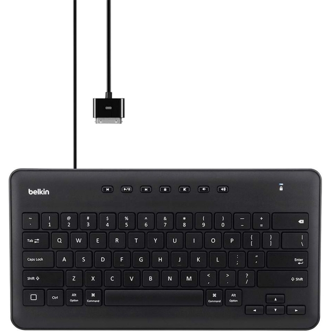 Belkin Secure Wired Keyboard for iPad with 30-Pin Connector B2B125