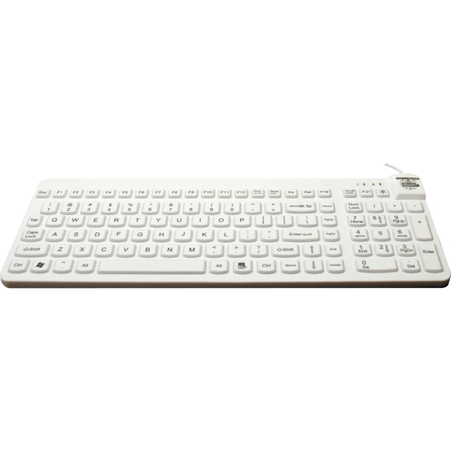 Man & Machine Premium Full Size Waterproof Disinfectable Keyboard RCLP/MAG/W5-LT