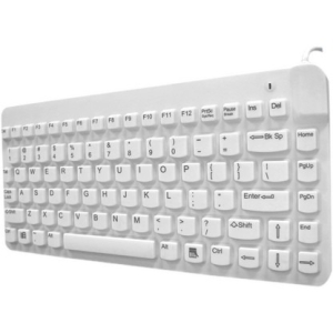 Man & Machine Premium Waterproof Disinfectable Silent 12" Keyboard SCLP/W5