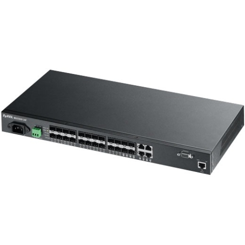 ZyXEL 20-Port GbE L2 Fiber Switch With Four GbE Combo Ports MGS3600-24F