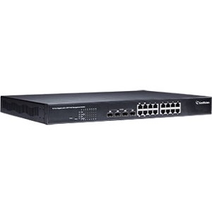 GeoVision 16-Port Gigabit 802.3at Web Management PoE Switch GV-POE1611