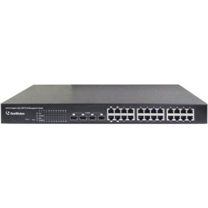 GeoVision 24-Port Gigabit 802.3at Web Management PoE Switch GV-POE2411