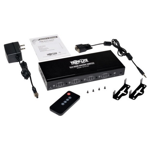 Tripp Lite 4x4 High Speed HDMI Video Matrix Switch with Audio 1920x1200 at 60Hz / 1080p B119-4X4