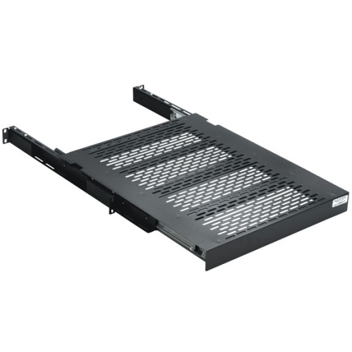 Black Box Heavy-Duty Sliding Adjustable Shelf, 17 1/2"W x 29"D, 125-lb. Capacity RMT411