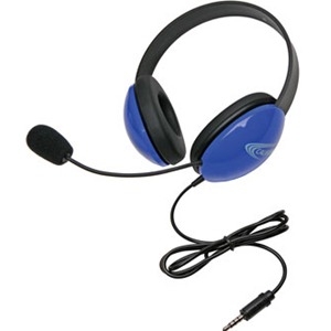 Califone Listening First Stereo Headset with To Go Plug 2800-BLT 2800BLT