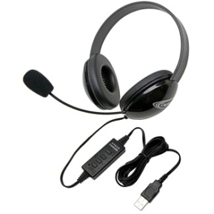 Califone Listening First Stereo Headset 2800BK-USB