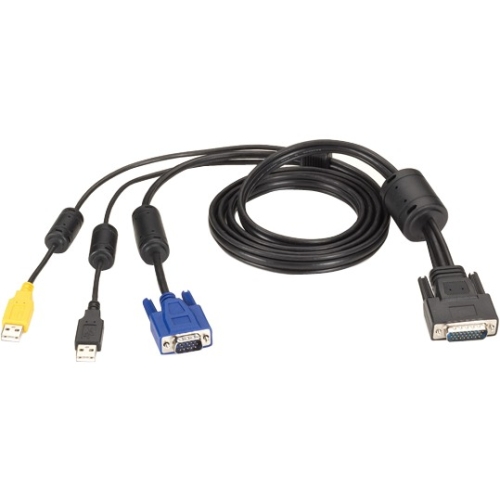 Black Box ServSwitch Secure KVM Switch Cable, VGA, USB, CAC USB to HD26 EHNSECURE3-0006