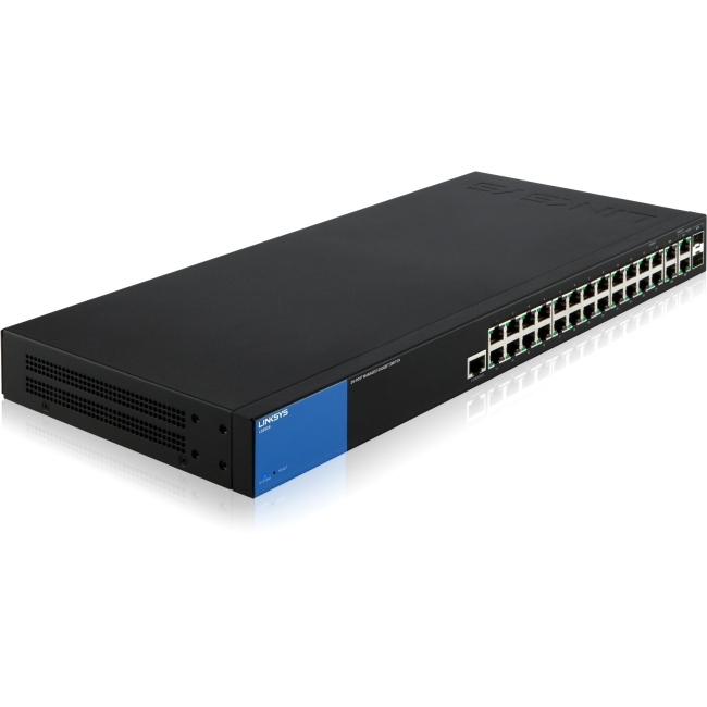 Linksys 28-Port 10/100/1000Base-T Desktop Managed Gigabit Switch LGS528