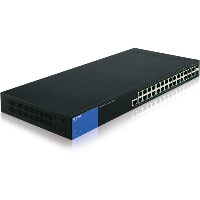 Linksys 28-Port Managed PoE+ Gigabit Switch LGS528P