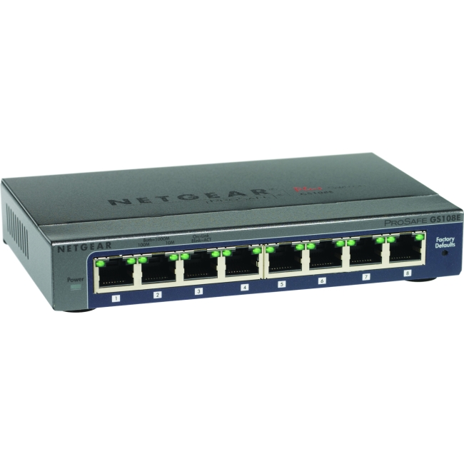 Netgear Prosafe Plus Ethernet Switch GS108E-300NAS GS108E