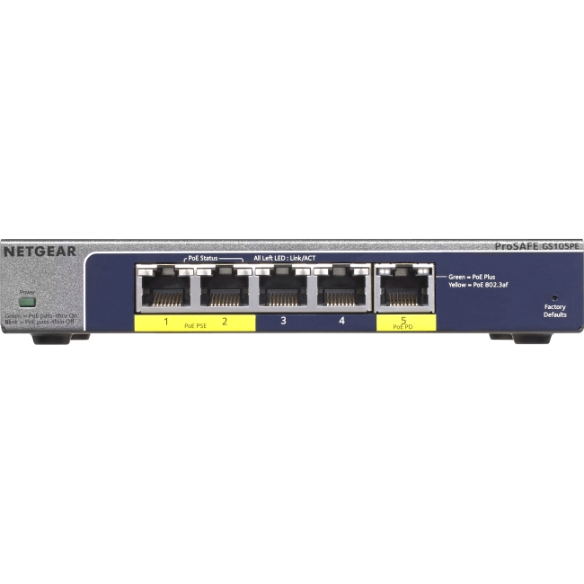 Netgear ProSafe Ethernet Switch GS105PE-10000S GS105PE