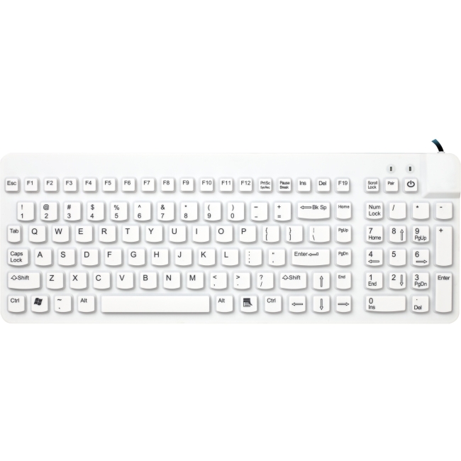 Man & Machine Premium Full Size Waterproof Disinfectable Keyboard ECOOL/R5