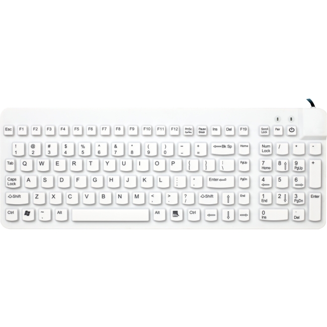 Man & Machine Premium Full Size Waterproof Disinfectable Keyboard ECOOL/MAG/R5