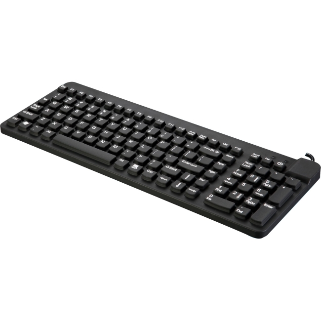 Man & Machine Premium Full Size Waterproof Disinfectable Keyboard RCLP/BKL/B5-LT