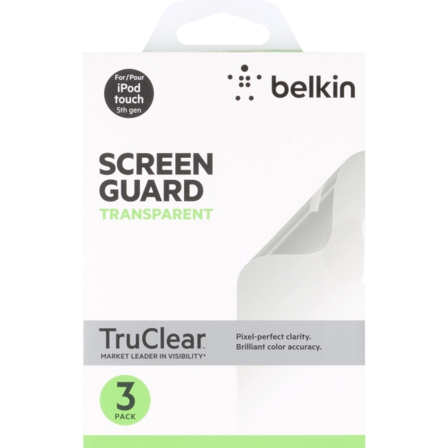 Belkin TrueClear Transparent Screen Protector for iPod touch 5th Gen - 3 Pack F8W208TT3
