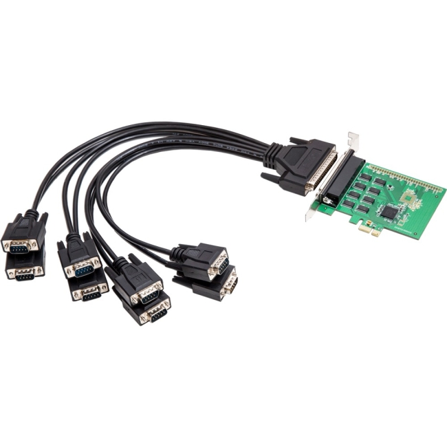 SYBA Multimedia 8-Port RS-232 Serial PCI-Express, Revision 2.0; with Exar Chipset SI-PEX15041