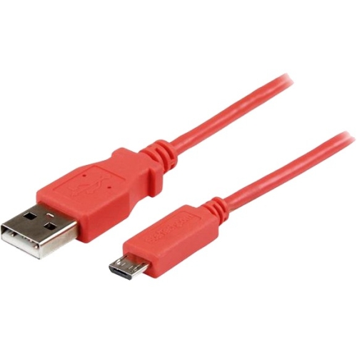 StarTech.com 1m Pink Mobile Charge Sync Micro USB Cable - A to Micro B USBAUB1MPK