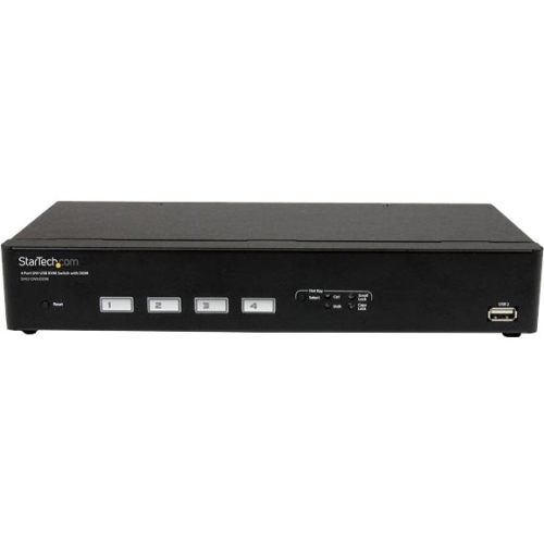 StarTech.com 4 Port USB DVI KVM Switch with DDM Fast Switching Technology and Cables SV431DVIUDDM