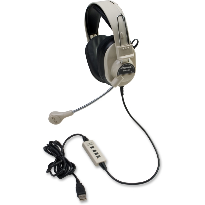 Califone Deluxe Binaural Headset 3066-USB CII3066USB