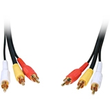 Comprehensive Standard Audio/Video Cable 3RCA-3RCA-15ST