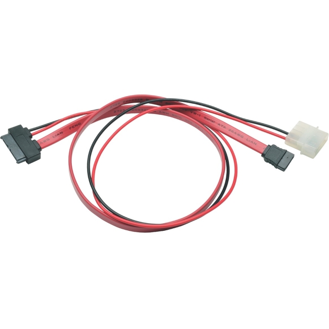 Tripp Lite Slimline SATA to SATA / LP4 Power Cable Adapter, 20inch P948-20I