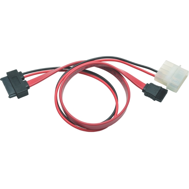 Tripp Lite Slimline SATA to SATA / LP4 Power Cable Adapter, 12inch P948-12I