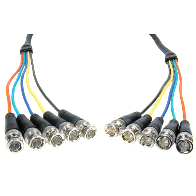 Comprehensive Pro AV/IT Series 5 BNC Plugs each end RGBHV Video Cable 25ft 5BP-5BP-25HR