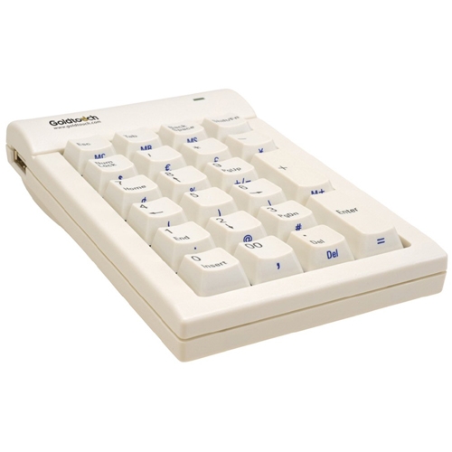 Goldtouch Numeric Keypad USB White Macintosh by Ergoguys GTC-MACW