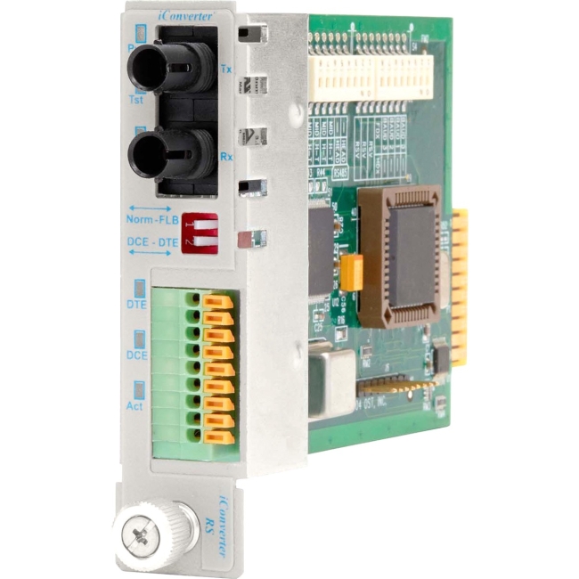 Omnitron iConverter RS422/485 DB-9 ST Multimode 5km Plug-In Module Wide Temp 8780-0-W 8780-0-x