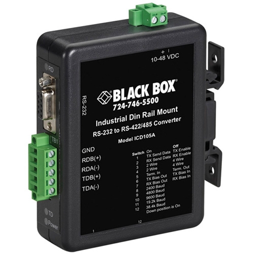 Black Box RS232 to RS422/485 Converter ICD105A. ICD105A