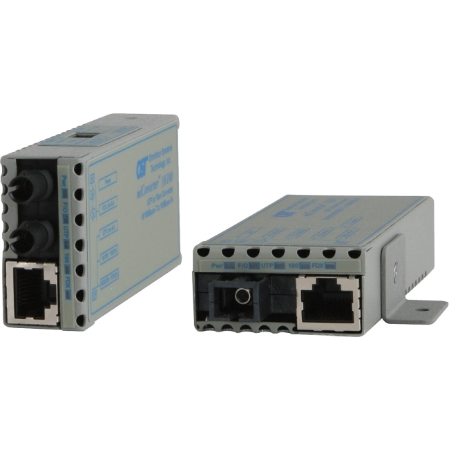 Omnitron Miniature 10/100BASE-TX to 100BASE-FX Ethernet Media Converter 1102-0-0 1102-0-x